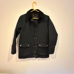 Barbour waxed jacket 4 blue